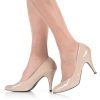 Pleaser Pink Label Pumps Beige Lack Dream-420 Hot