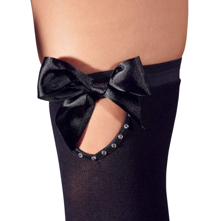 Cottelli LEGWEAR Halterlose Strumpfe Mit Schleife 70 Den Online