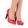 high feelings Pumps Blockabsatz Leder Rot Hot