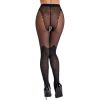 Cottelli LEGWEAR Schrittoffene Strumpfhose Overknee-Look Schwarz 20 Den 50 Den New