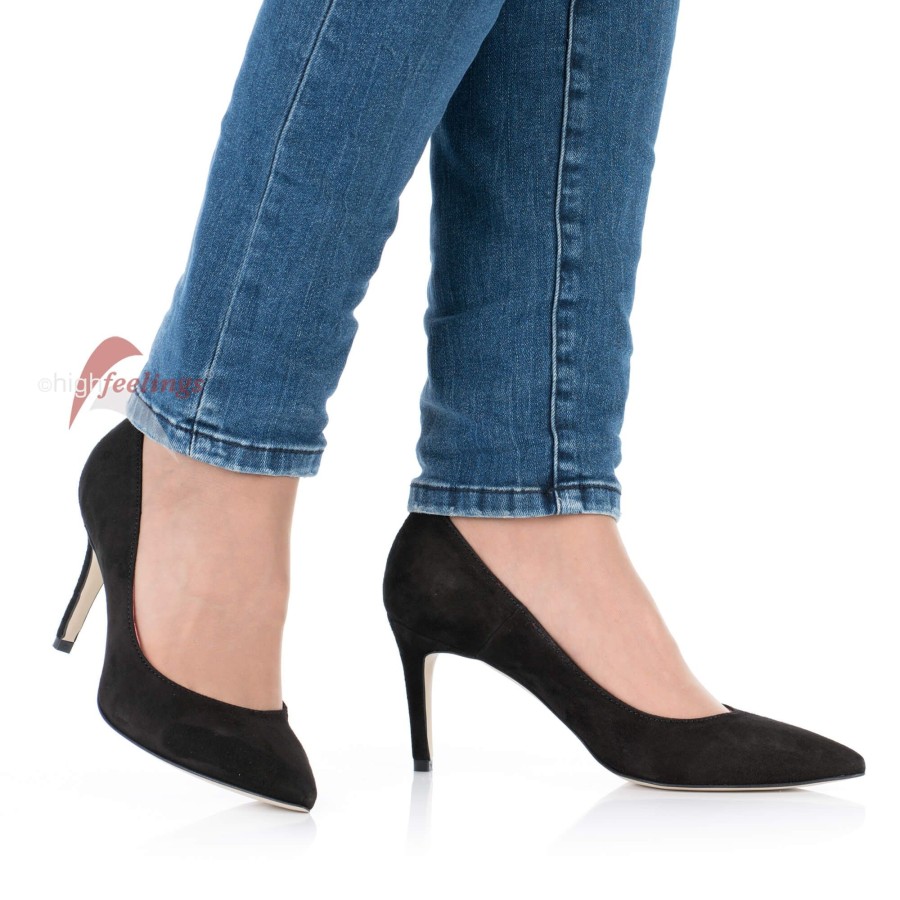 high feelings Pumps Veloursleder Schwarz Online