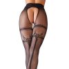 Cottelli LEGWEAR Schwarze Netzstrumpfhose Clearance